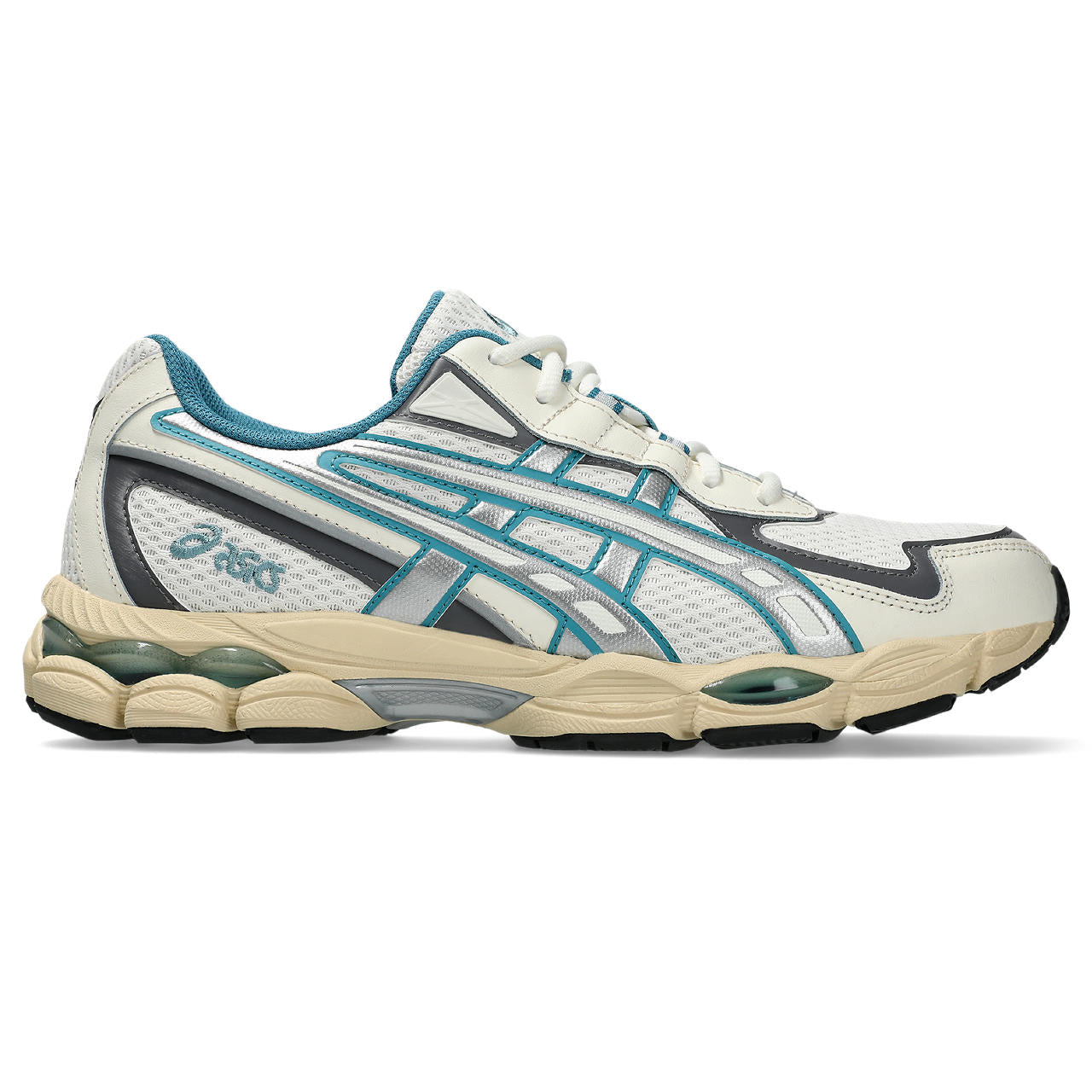 Asics Gel-Kayano 14 – Cream/Teal Blue/Silver Sneaker