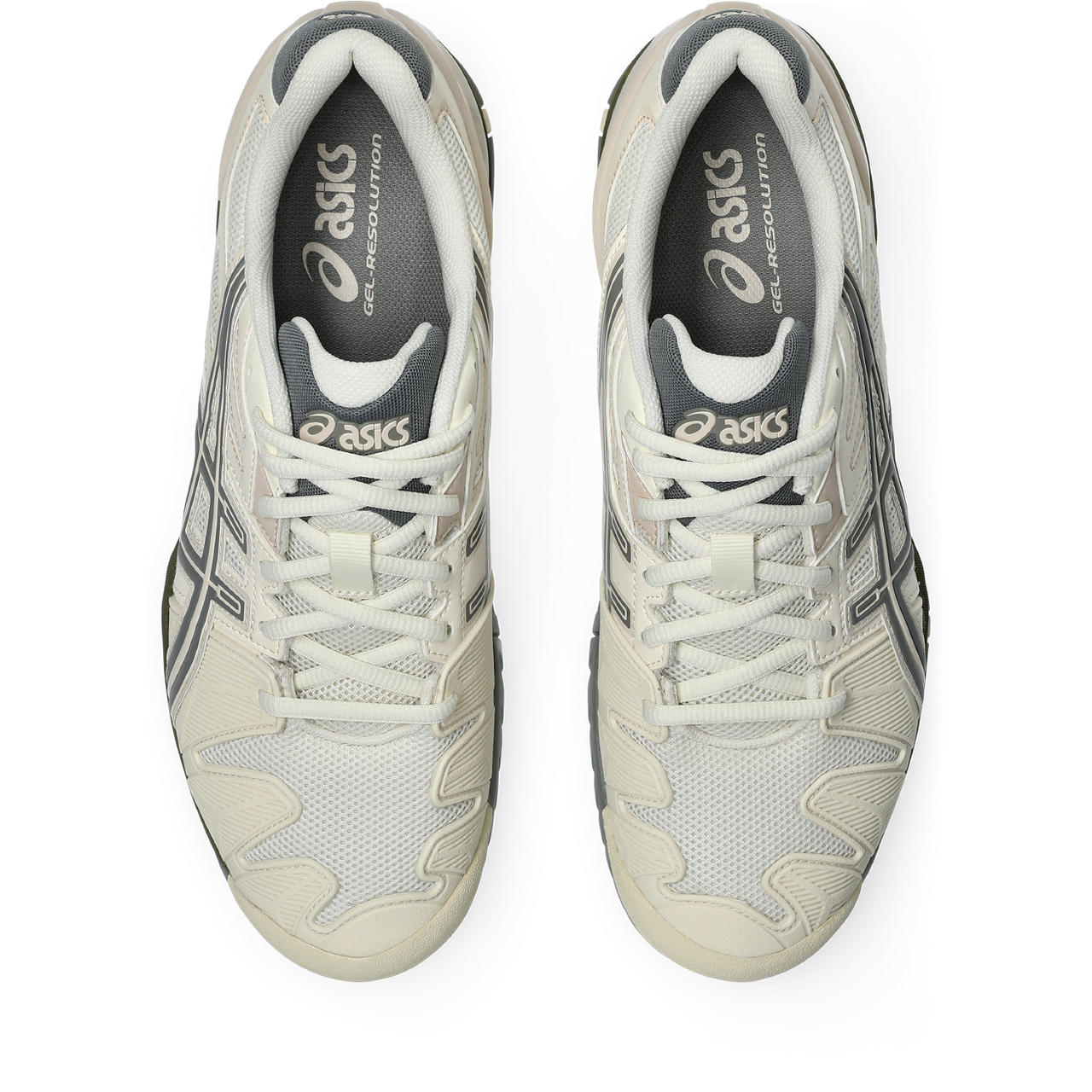 Asics Gel-Resolution – Cream/Beige/Dark Grey Tennis Sneaker