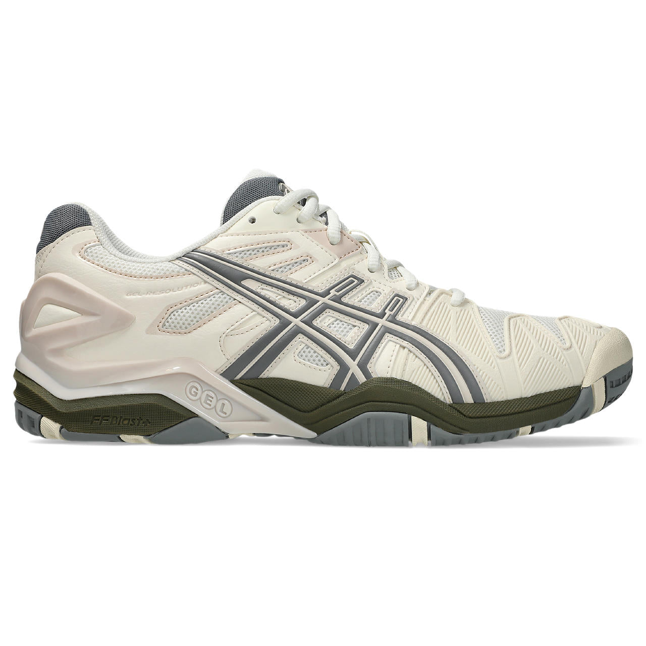 Asics Gel-Resolution – Cream/Beige/Dark Grey Tennis Sneaker