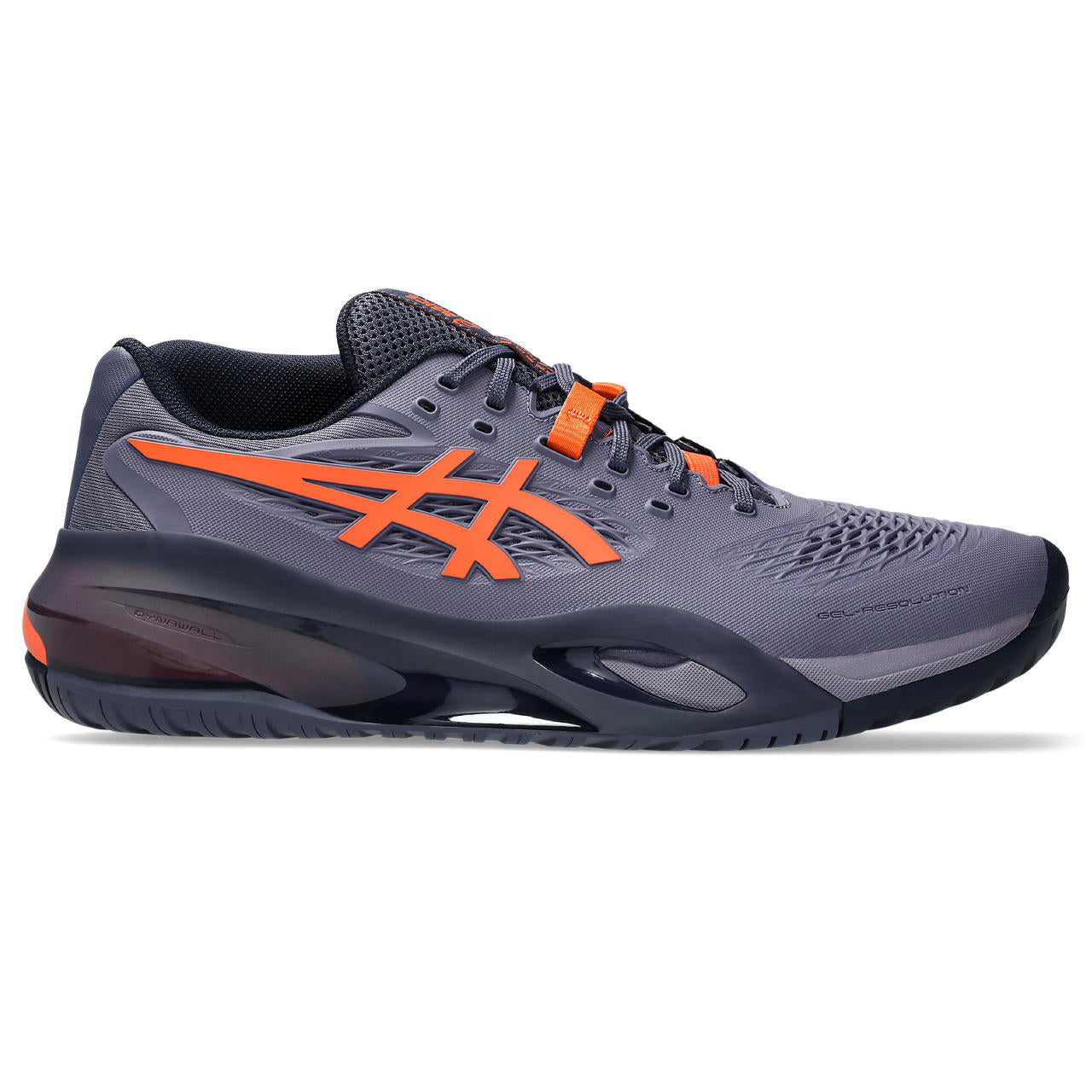 Asics Gel-Resolution – Dark Purple/Orange Tennis Sneaker