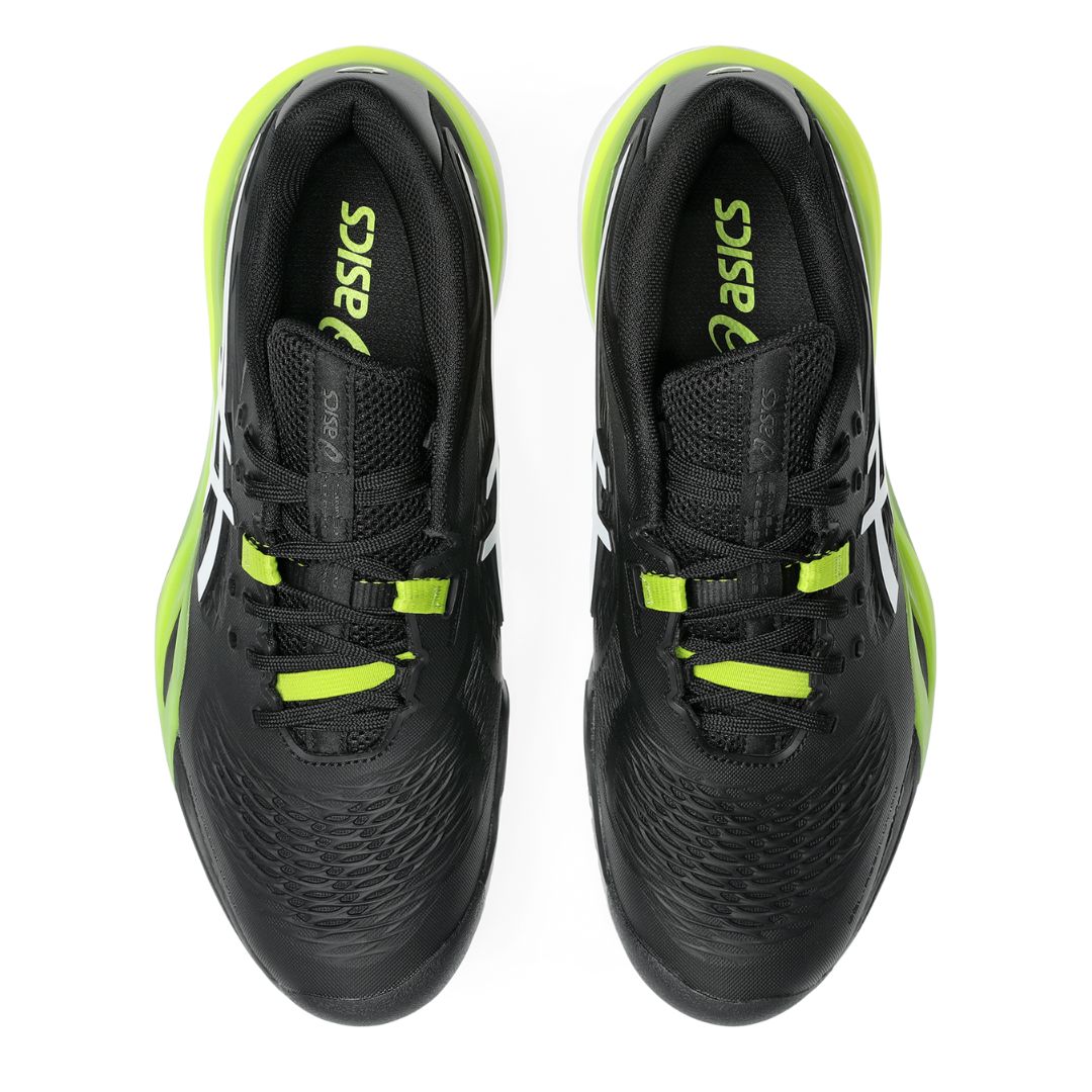 Asics Gel-Resolution – Black/White/Neon Green Tennis Sneaker