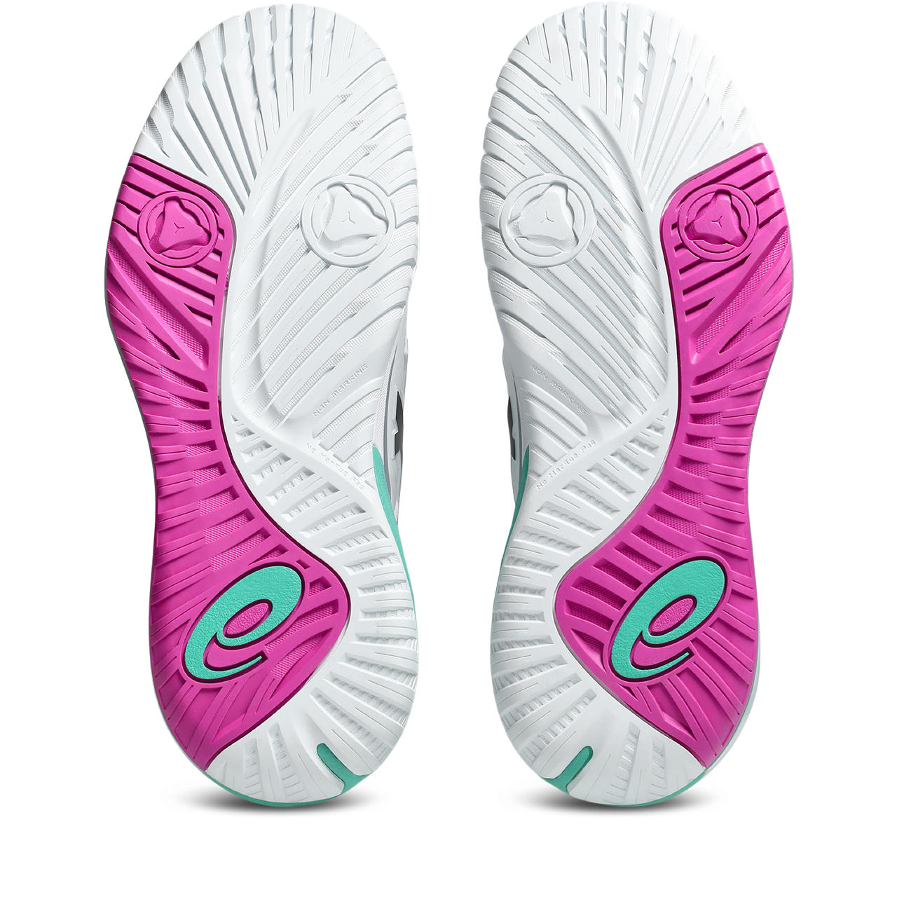 Asics Gel-Resolution – White/Black/Turquoise Tennis Sneaker