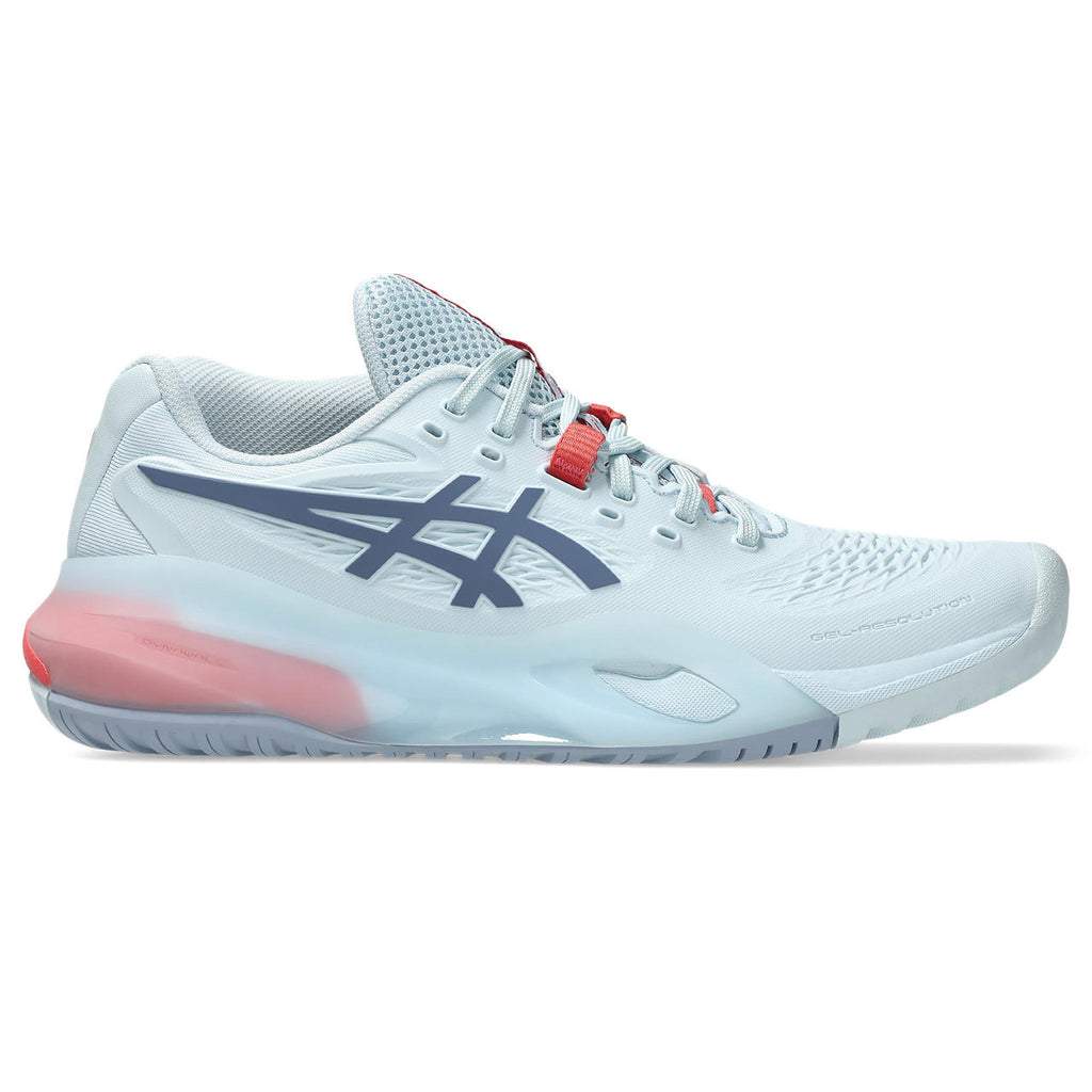 Asics Gel-Resolution – Light Sky Blue/Navy/Red Tennis Sneaker