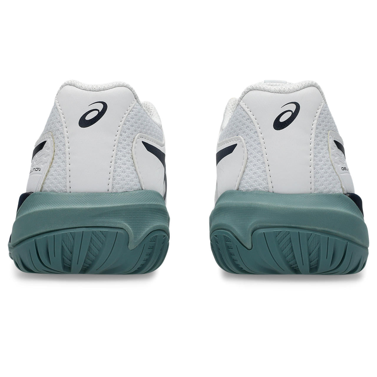 Asics Gel-Resolution – White/Navy/Teal Tennis Sneaker