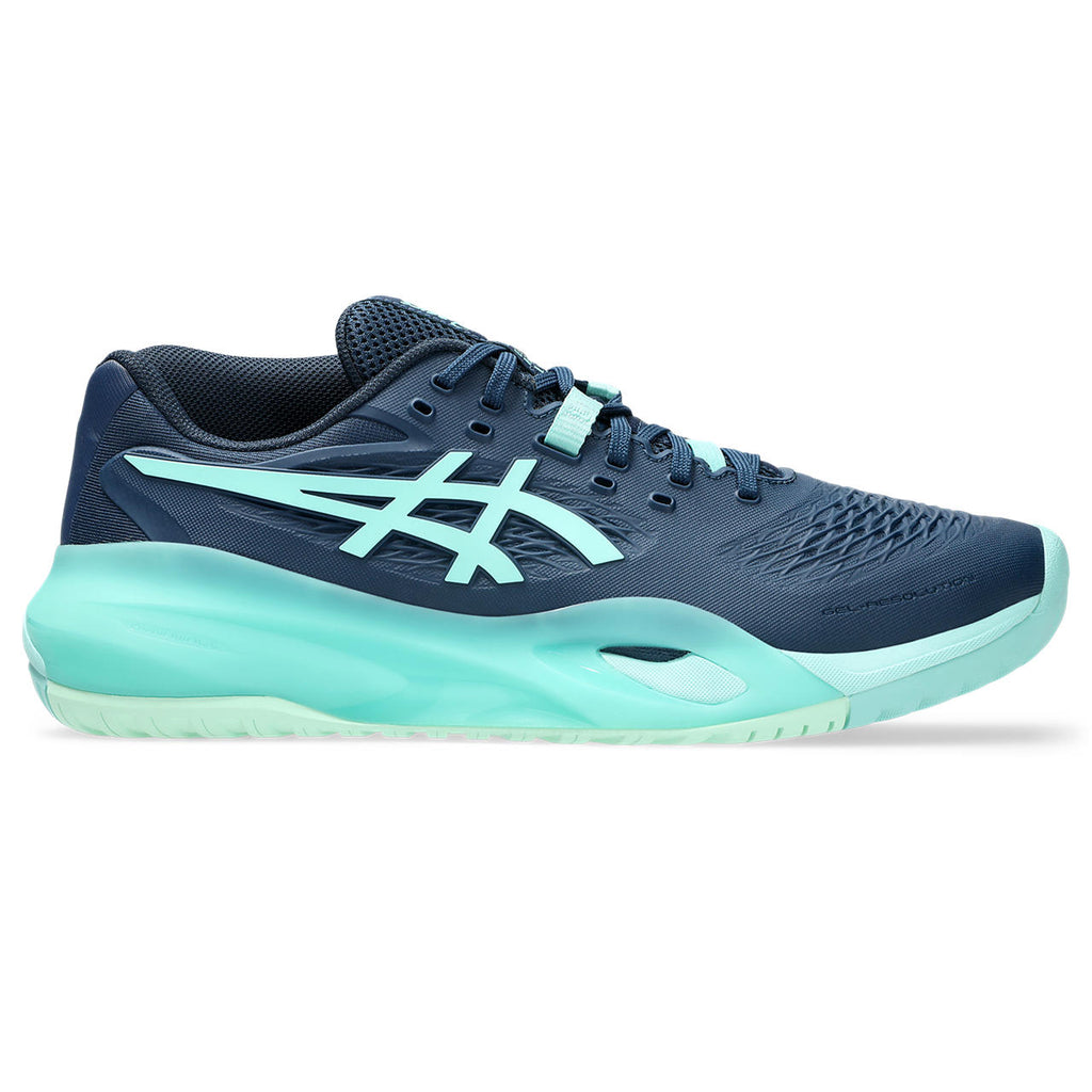 Asics Gel-Resolution – Navy/Mint/Turquoise Tennis Sneaker