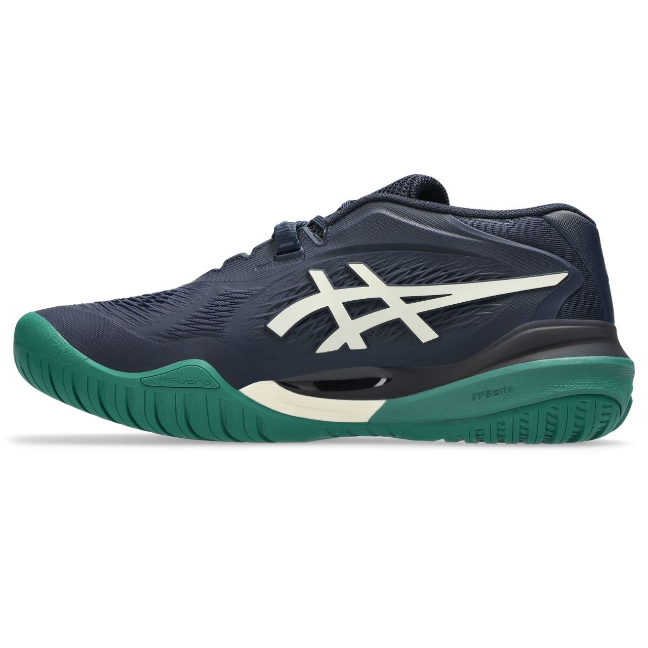Asics Gel-Resolution – Navy/Off-White/Green Tennis Sneaker