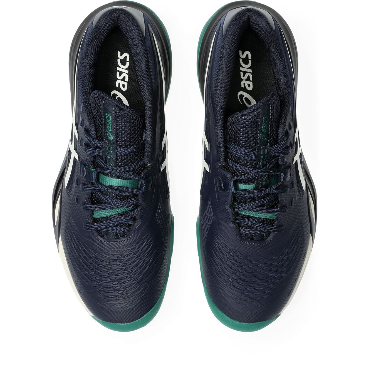 Asics Gel-Resolution – Navy/Off-White/Green Tennis Sneaker