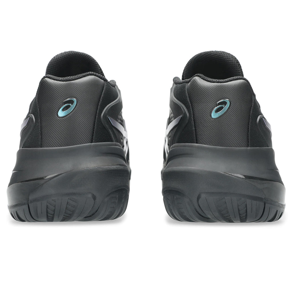 Asics Gel-Resolution – Black/Iridescent Cyan Tennis Sneaker