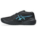 Asics Gel-Resolution – Black/Iridescent Cyan Tennis Sneaker