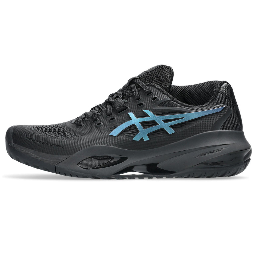 Asics Gel-Resolution – Black/Iridescent Blue Tennis Sneaker