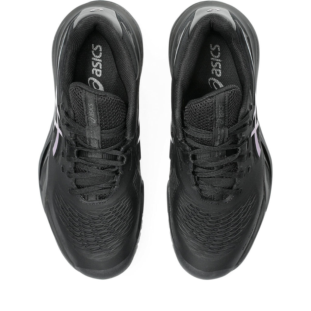 Asics Gel-Resolution – Black/Iridescent Blue Tennis Sneaker