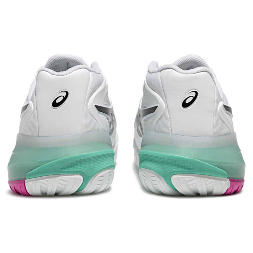 Asics Gel-Resolution – White/Black/Pink/Mint Tennis Sneaker