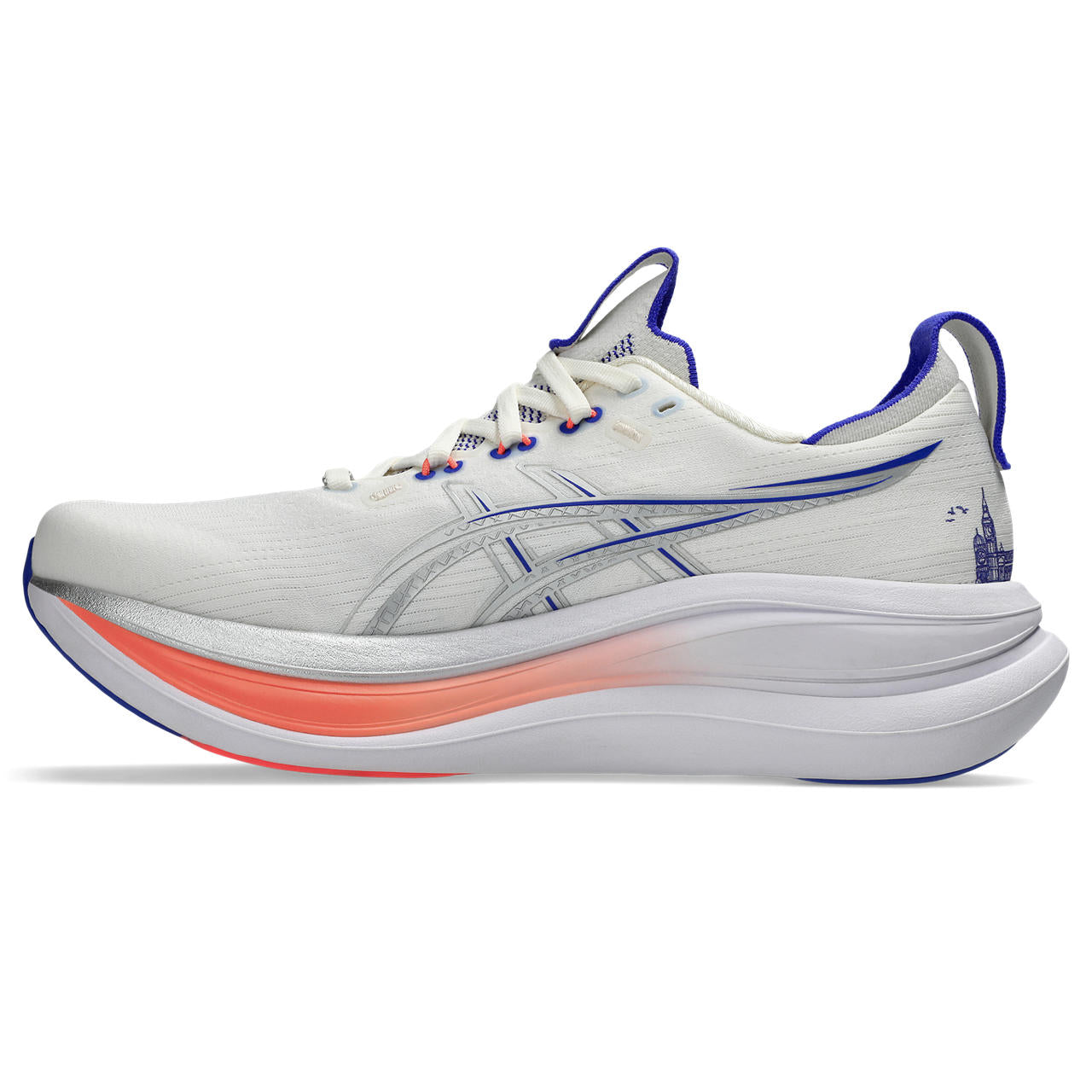 Asics Gel-Nimbus 27 White / Blue / Orange