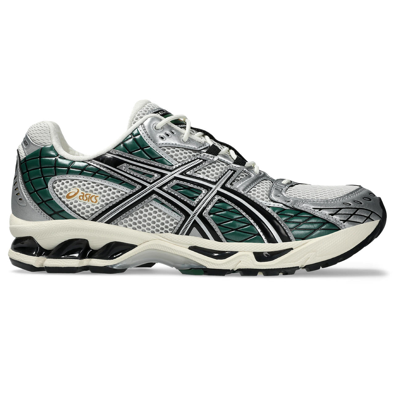 Asics Gel-1130 Silver / Dark Green / Cream