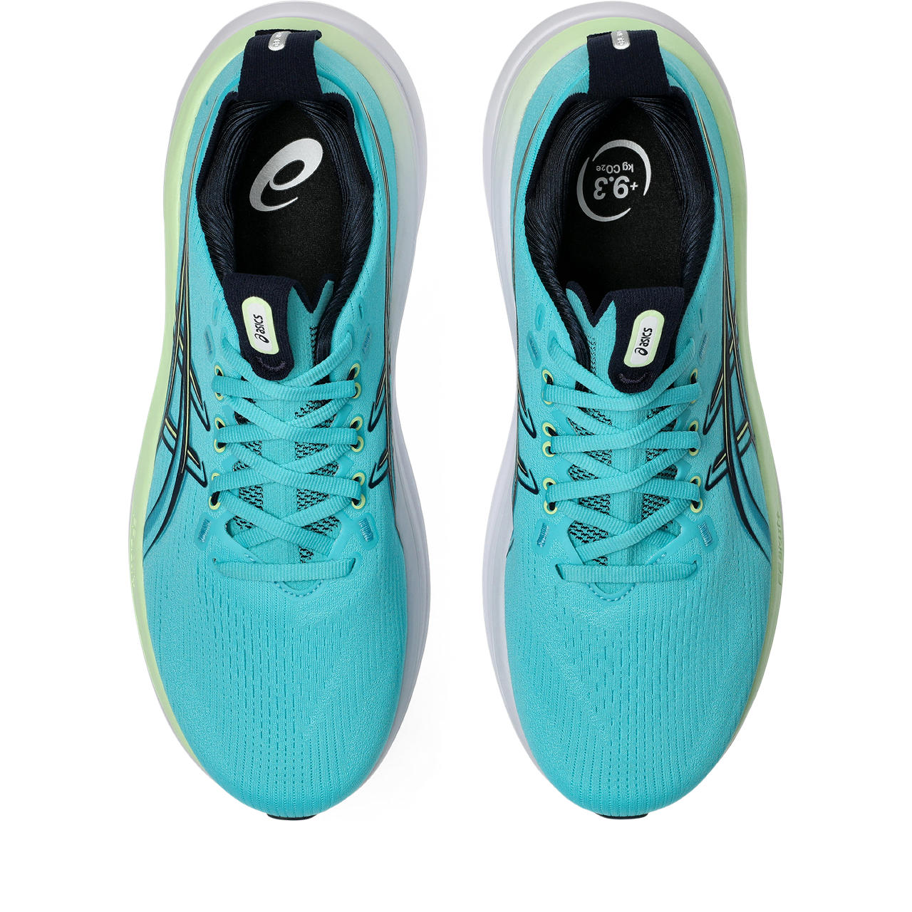 Asics Gel-Nimbus 27 Turquoise / Lime Green / White