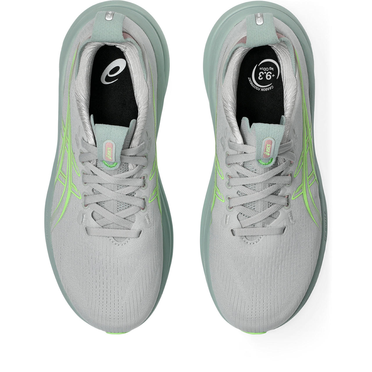 Asics Gel-Nimbus 27 Light Gray / Lime Green / Mint