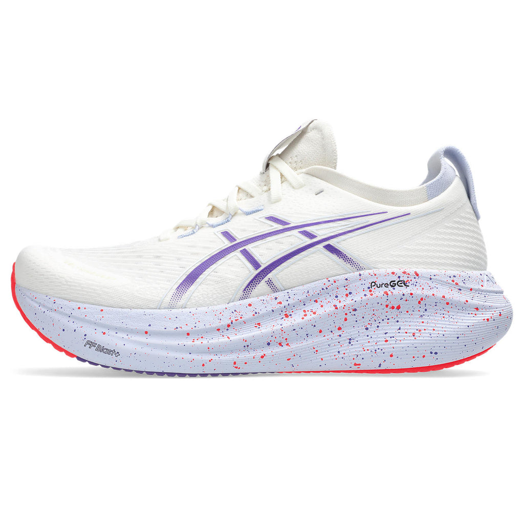 Asics Gel-Nimbus 27 White / Purple / Speckled