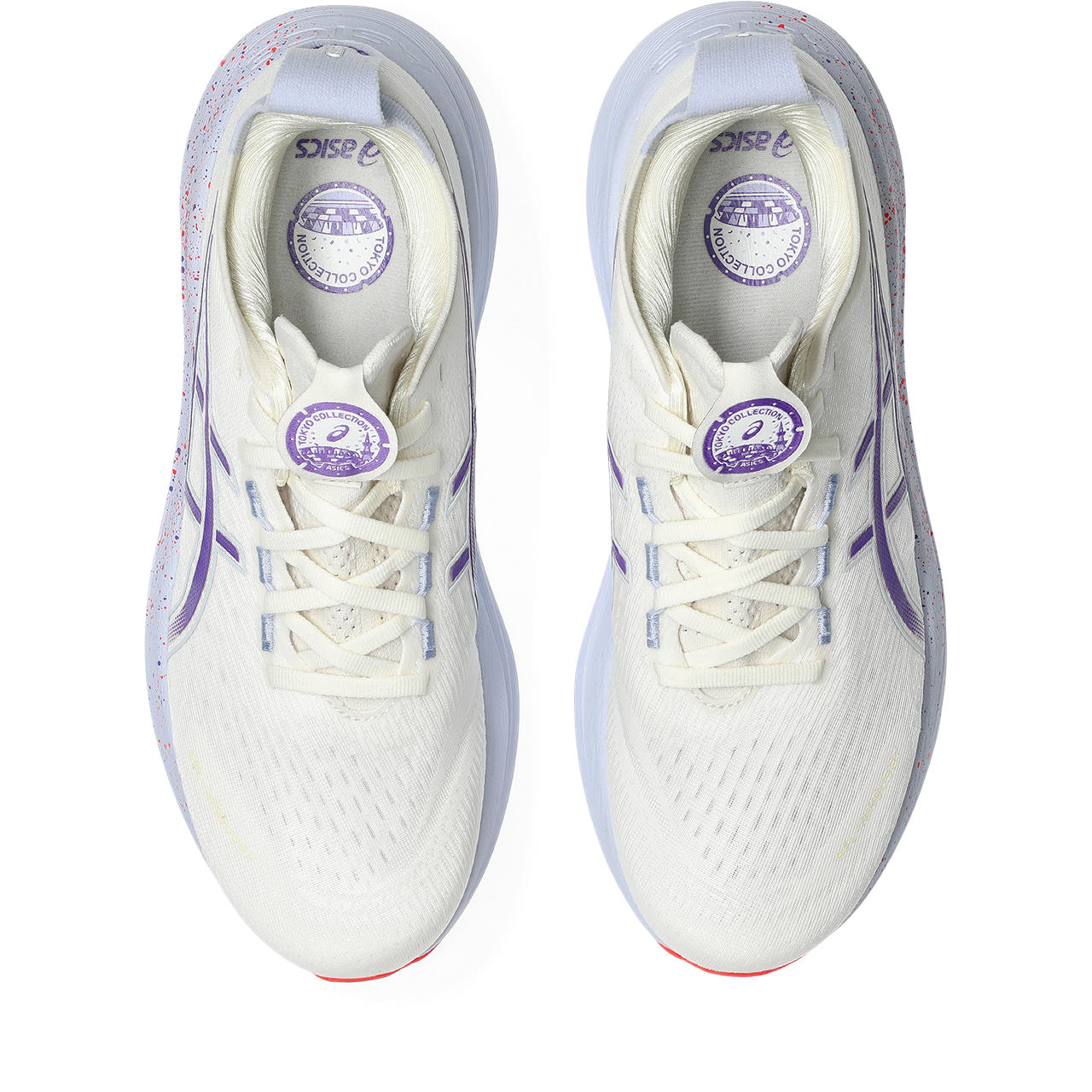 Asics Gel-Nimbus 27 White / Purple / Speckled