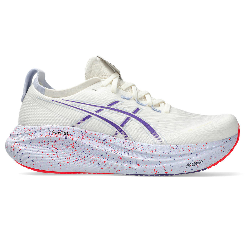 Asics Gel-Nimbus 27 White / Purple / Speckled