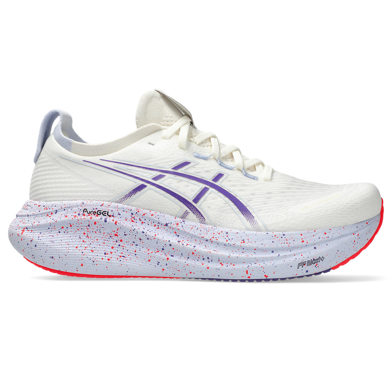 Asics Gel-Nimbus 27 White / Purple / Speckled