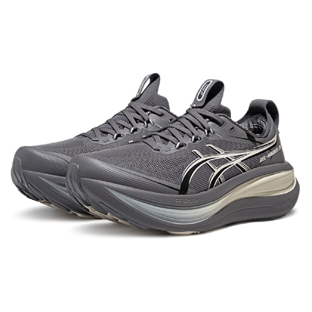 Asics Gel-Nimbus 28 Charcoal Gray / Silver / Beige