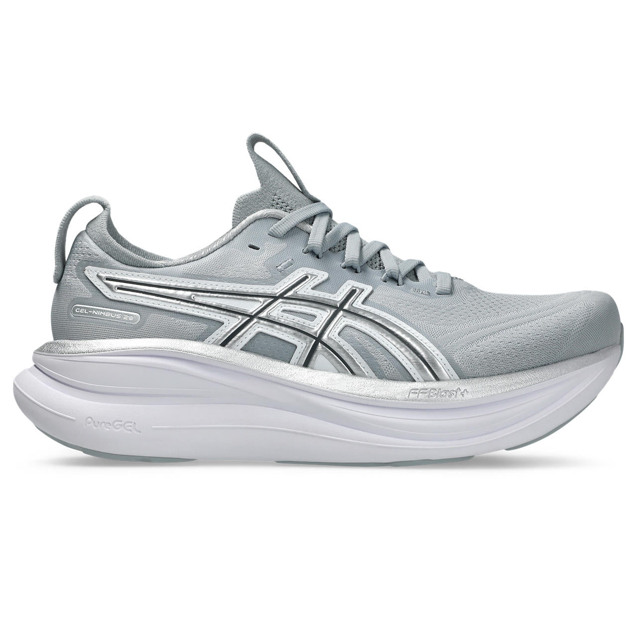 Asics Gel-Nimbus 28 Light Gray / Silver / White