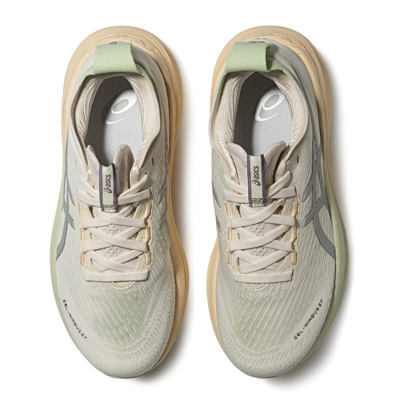 Asics Gel-Nimbus 27 Cream / Light Green / Silver
