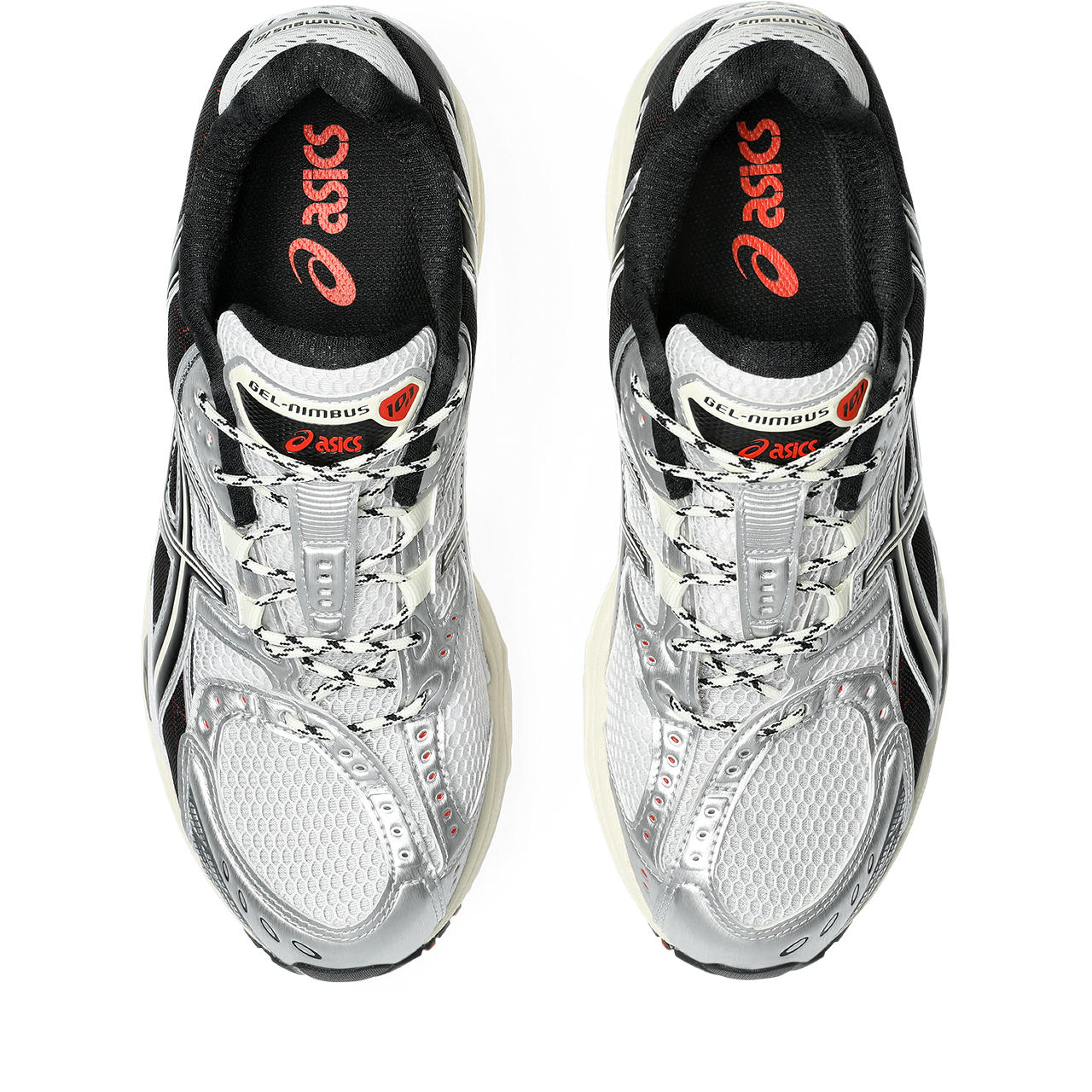 Asics Gel-Kayano 14 Silver / White / Black / Red