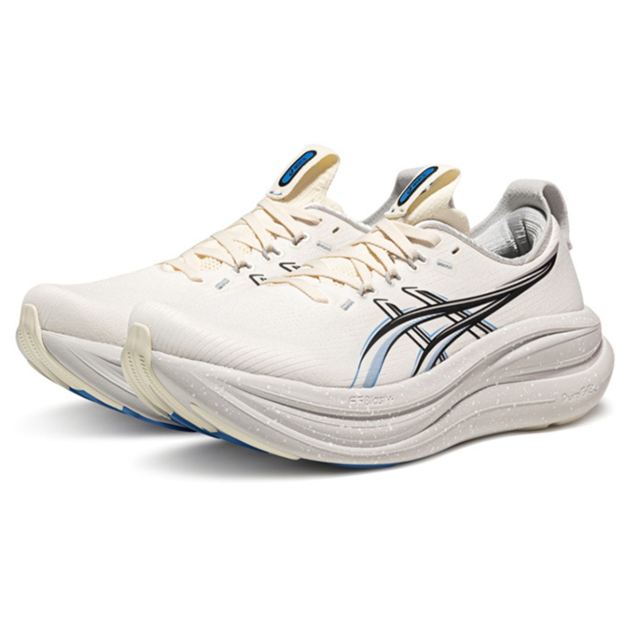 Asics Gel-Nimbus 27 Cream / Black / Light Blue