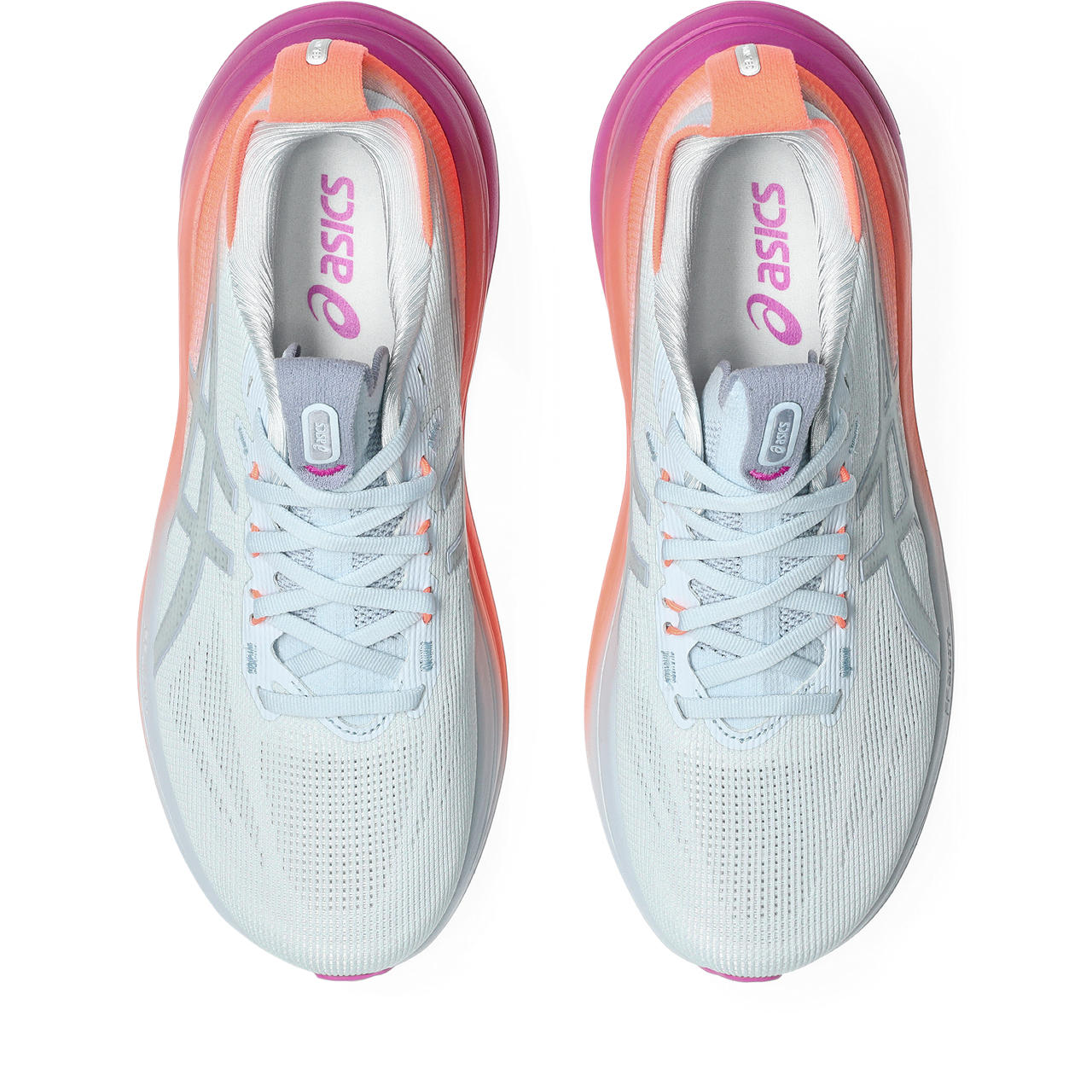Asics Gel-Nimbus 27 Light Blue / Orange / Purple Gradient