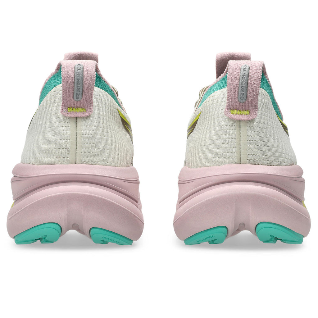 Asics Gel-Nimbus 28 – Off-White/Brown/Pink Running Shoe