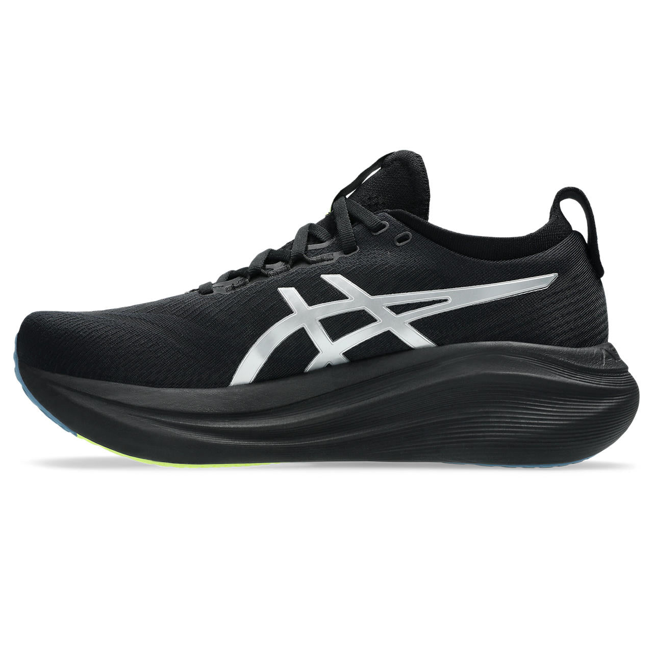 Asics Gel-Nimbus 28 – Black/Silver/Lime Running Shoe