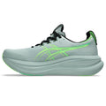 Asics Gel-Nimbus 28 – Light Gray/Neon Green Running Shoe