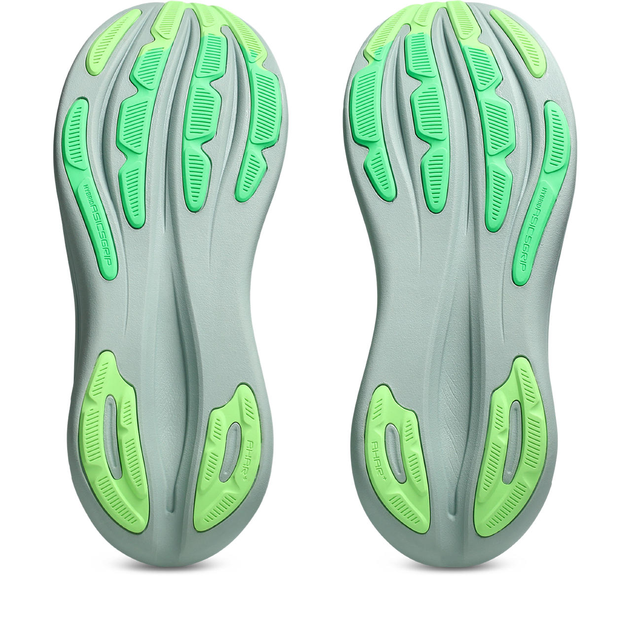 Asics Gel-Nimbus 28 – Light Gray/Neon Green Running Shoe