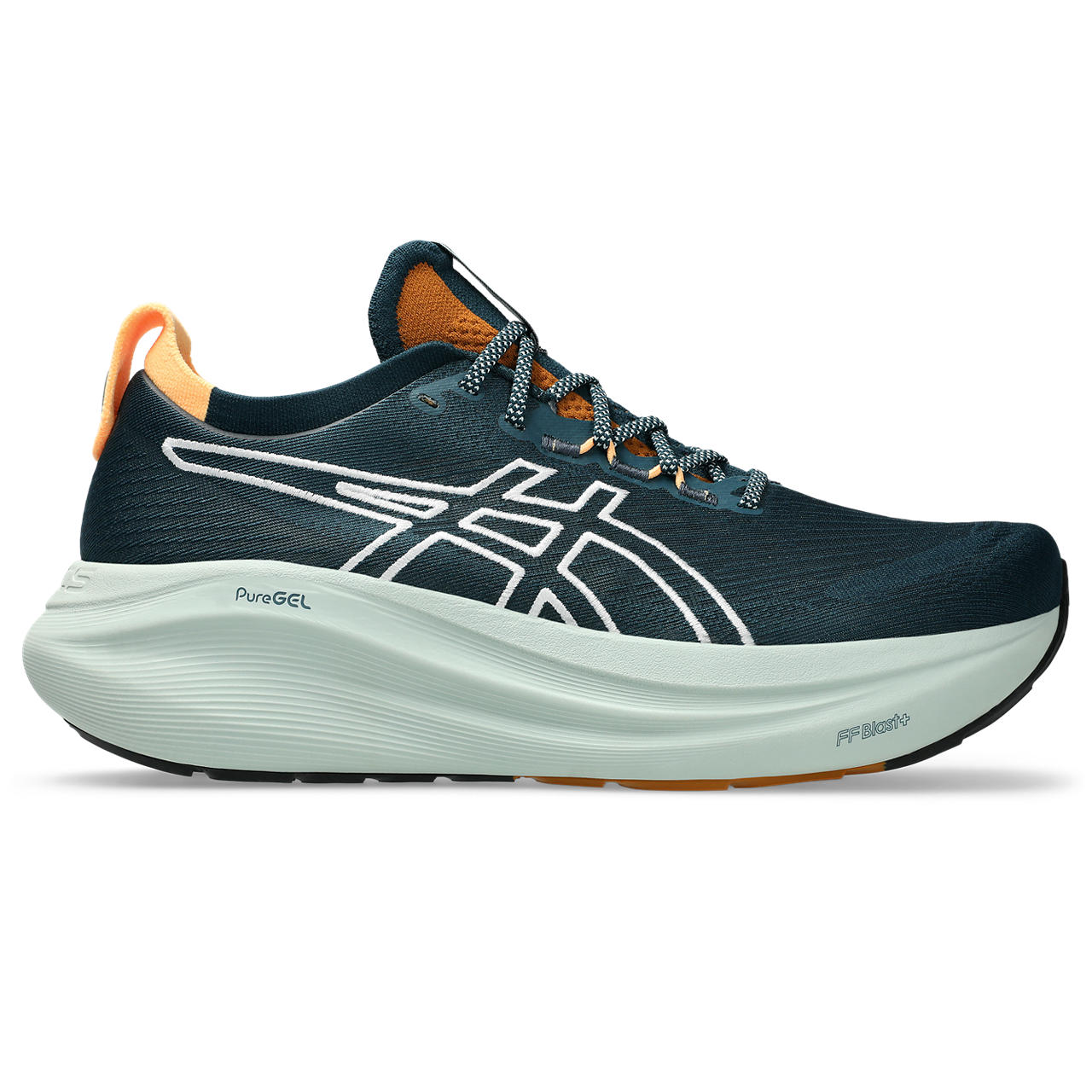 Asics Gel-Nimbus Teal Blue / White / Orange