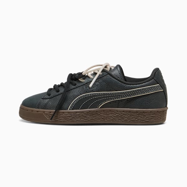 Puma Suede — Dark Green / Contrast Stitching