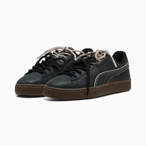Puma Suede — Dark Green / Contrast Stitching