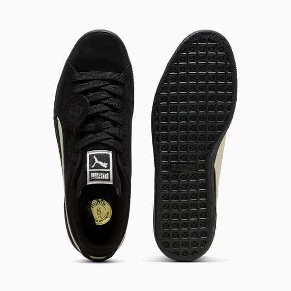 Puma Suede — Black / Beige / Badge