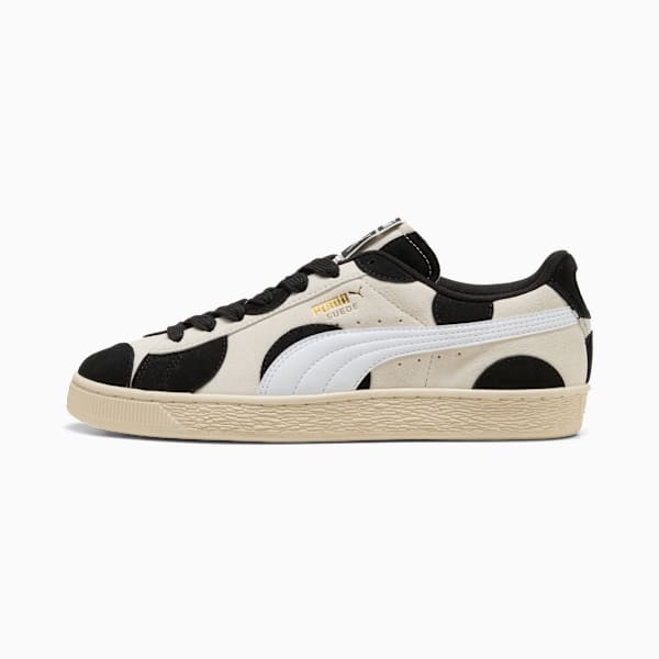 Puma Suede — Cream / Black / Polka Dot