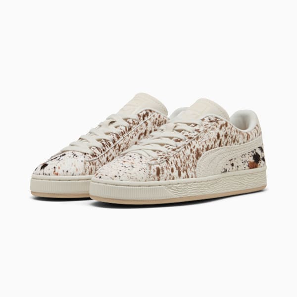Puma Suede — Cream / Cow Print