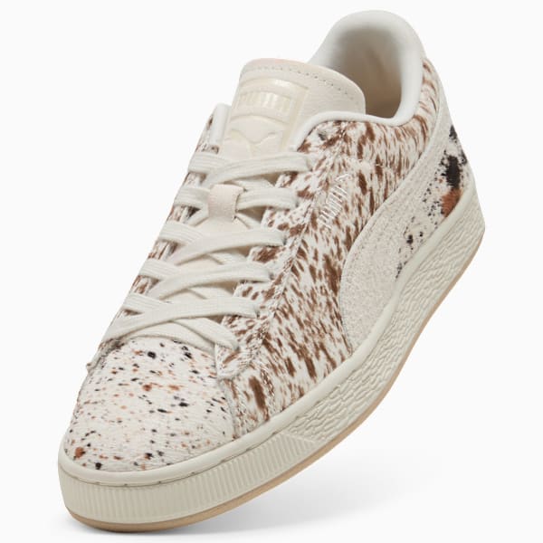 Puma Suede — Cream / Cow Print