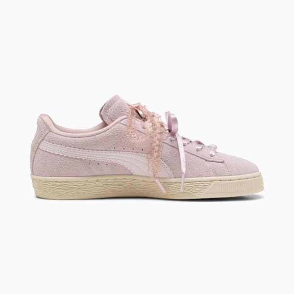 Puma Suede — Light Pink / Lace Ribbon / Pearl
