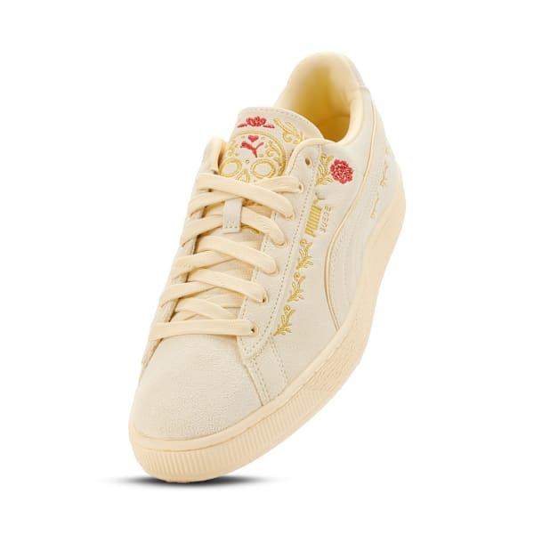 Puma Suede — Cream / Floral Embroidery