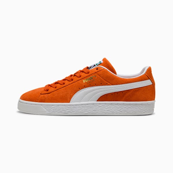 PUMA Suede Classic Orange‑White‑Gold
