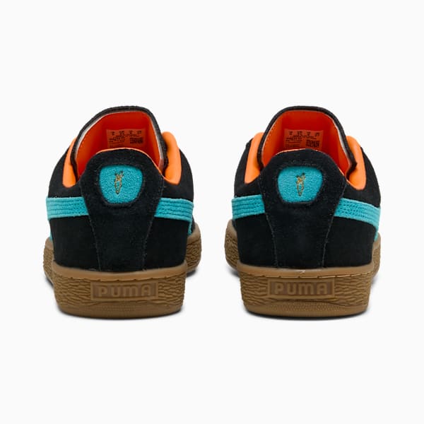 PUMA Suede Classic Black-Teal-Orange Gum Sole
