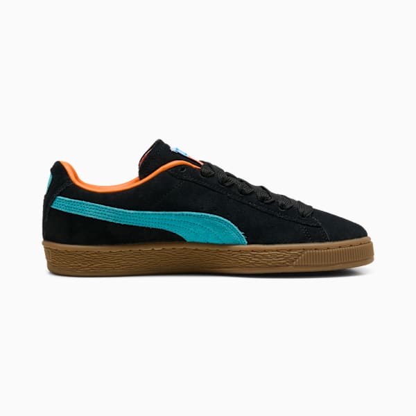 PUMA Suede Classic Black-Teal-Orange Gum Sole