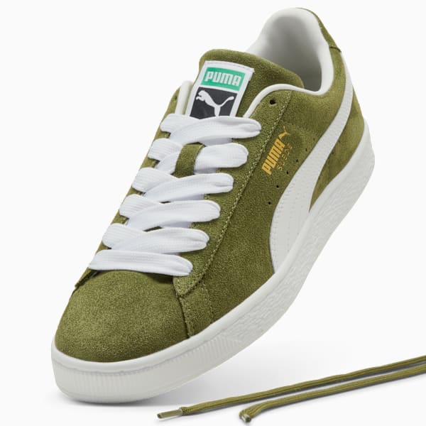 PUMA Suede XL Olive Green-White-Gold