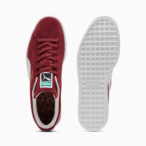 PUMA Suede Classic Burgundy-White-Gold