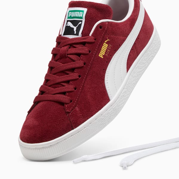 PUMA Suede Classic Burgundy-White-Gold
