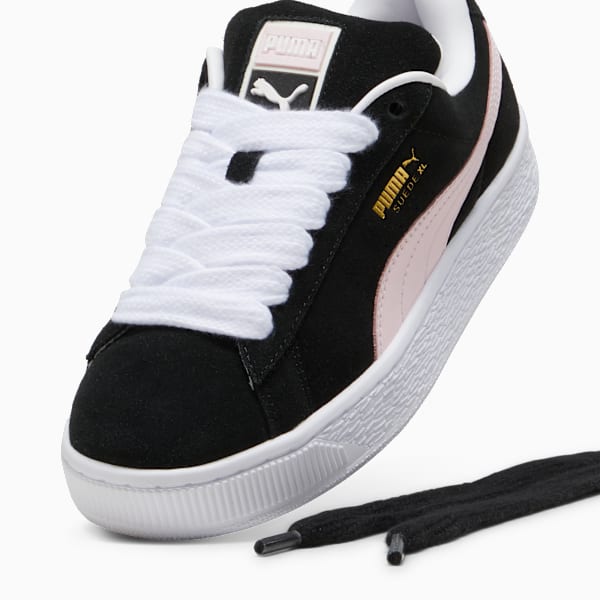 PUMA Suede XL Black-Pastel Pink-Gold